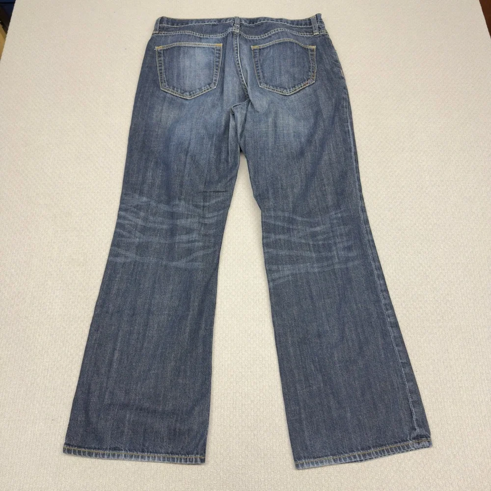 Banana Republic Jeans Mens 34x30 Blue Denim Straight Fit Faded Y2k Casual